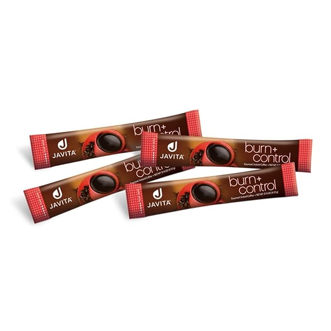 Burn + Control Instant Coffee – Smooth Arabica Blend with Garcinia & Yerba Mate – Supports Metabolism & Daily Energy – Convenient Slim-Style Coffee Mix (2 box/48 serv.)