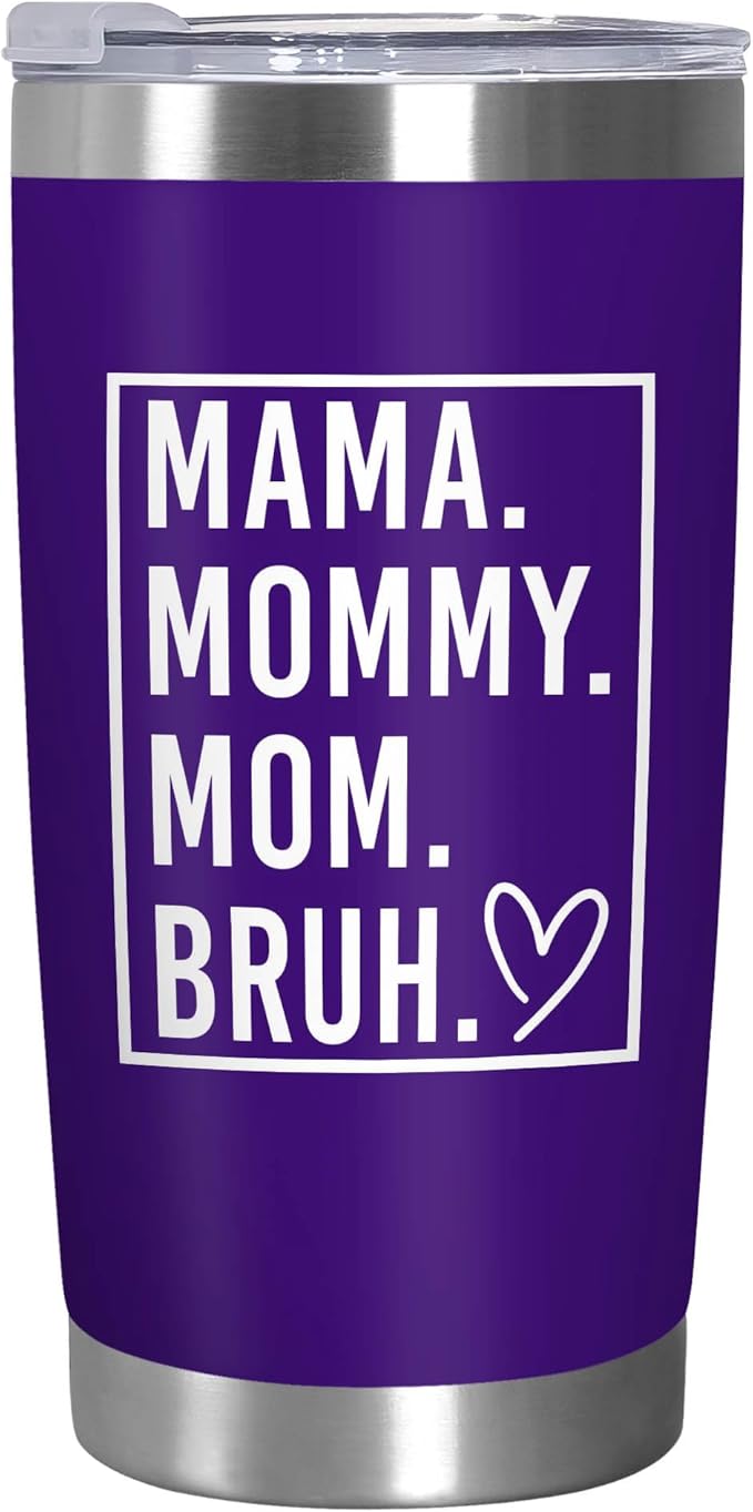 TEEZWONDER Christmas Birthday Gifts for Mom from Daughter Son - Stainless Steel Insulated Coffee Tumbler with Lid 20 oz - Gifts Ideas for Mother Mama Grandma, Funny Tumblers for Women