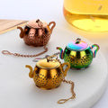 3 Pack Tea Infuser - Stainless Steel Reusable Strainer Filters Ball for Loose Tea - Rainbow Gold