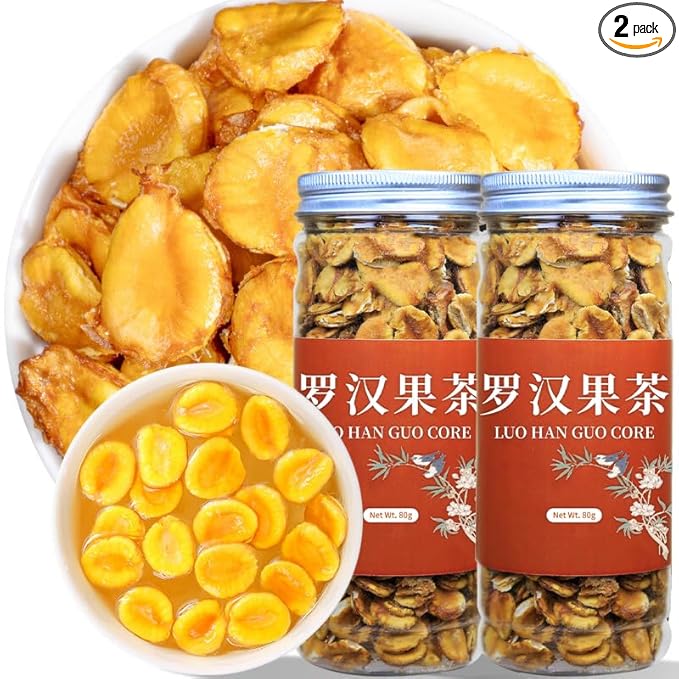Wanhua Hall Luo Han Guo Dried Tea Premium Monk Fruit Natural Sweetener Siraitia Grosvenorii Tea 罗汉果芯 罗汉果茶 罗汉果 5.6oz/160g