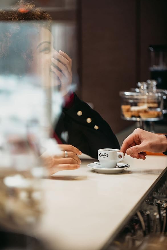 Bristot Decaf Italian Coffee Beans – Medium Roast Whole Espresso Beans – Smooth & Rich Flavor – 1.1 lb (500g) Bag – Roasted in Italy
