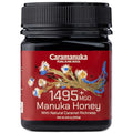 Caramanuka Manuka Honey MGO 1495+ / 100% Raw, Pure, Unfiltered & Unpasteurized, 3rd Party Tested, Ultra-Potent, Glyphosate-Free, Australian Premium Manuka Honey