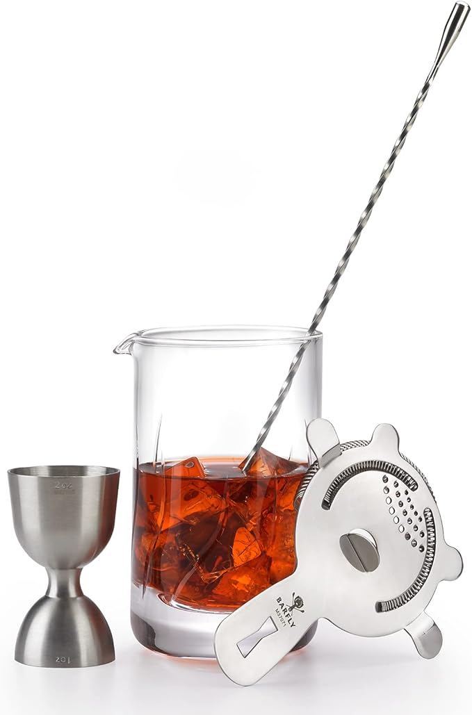Barfly Mixing Glass Etch Pattern -17 Oz(500 Ml)