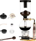 Siphon Coffee Maker Stovetop, Vacuum Syphon Coffee Machine 5 Cups with Heat-Resistant Glass Carafe & Stainless Steel Filter, Ideal for Home Use, Coffee Enthusiasts, Gift for Coffee Lovers