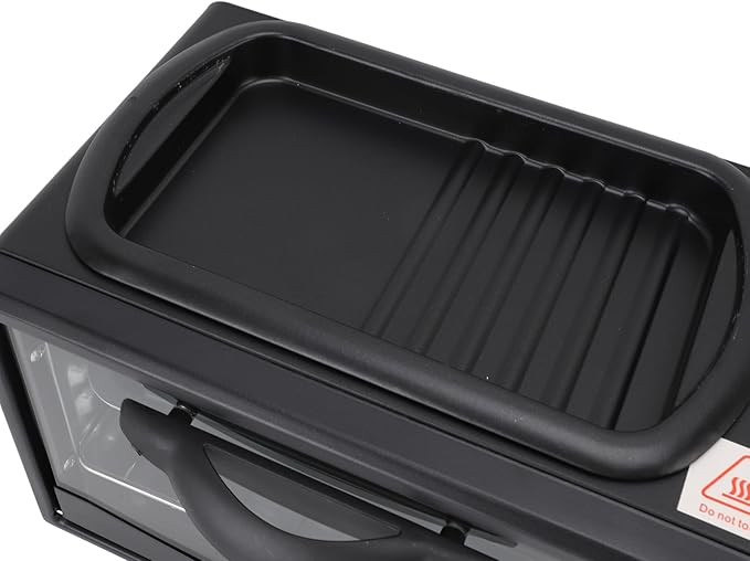 3-in-1 Breakfast Station with Coffee Maker, 4-Slice Toaster Oven, Non-Stick Griddle, 110V