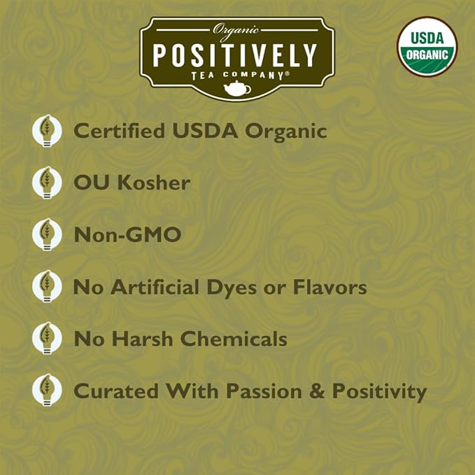 Organic Positively Tea Company, Toasty Mate Chai Tea, Loose Leaf, 4 Ounce