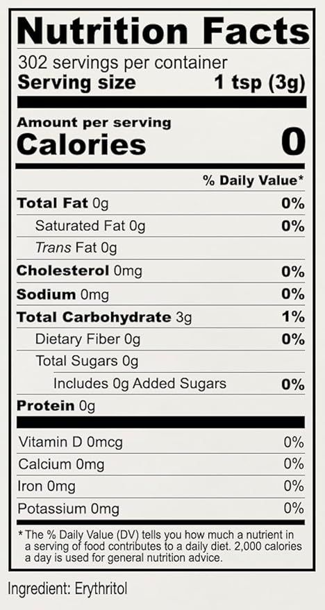 Anthony's Confectioner's Erythritol Powder, 2 lb, Non GMO, Sweetener, Zero Calorie, Keto & Paleo Friendly (Pack of 2)