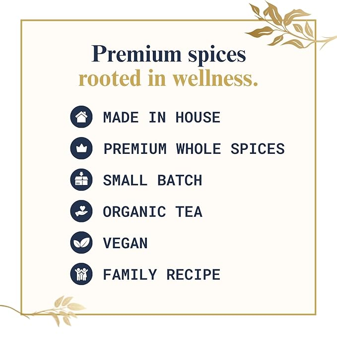 The Chai Box Ultimate Tea Lover's Gift Set - Featured in Oprah's Favorite Things | Caffeinated and Caffeine Free Loose-Leaf Tea Gift Box (Pack of 4) 10 oz | Small Batch Assorted Tea Sampler with Whole, Premium Spices