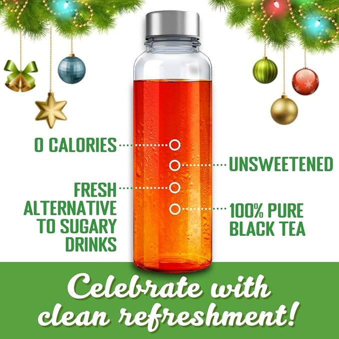 Unbrewed Planet Instant Iced Tea – 100% Pure Black Tea – 10 Single Serve Stick Packs – Unsweetened – Vegan – Gluten Free – On-the-Go for Travel, Work, Outdoors