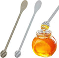 2 PACK Syrup Dipper Honey Dipper Stick Silicone, Long Handle Syrup Dipper Stick, Honey Mixing Stirrer Spoon, Honey Wand for Honey Jar Dispense Drizzle Honey, and Wedding Party Favors Gift