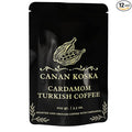 Canan Koska Cardamom Turkish Coffee - Premium Ground Coffee With Natural Cardamom Grounds, Medium Roast, Traditional Ottoman Recipe - 3.5oz (100g) - Pack Of 12