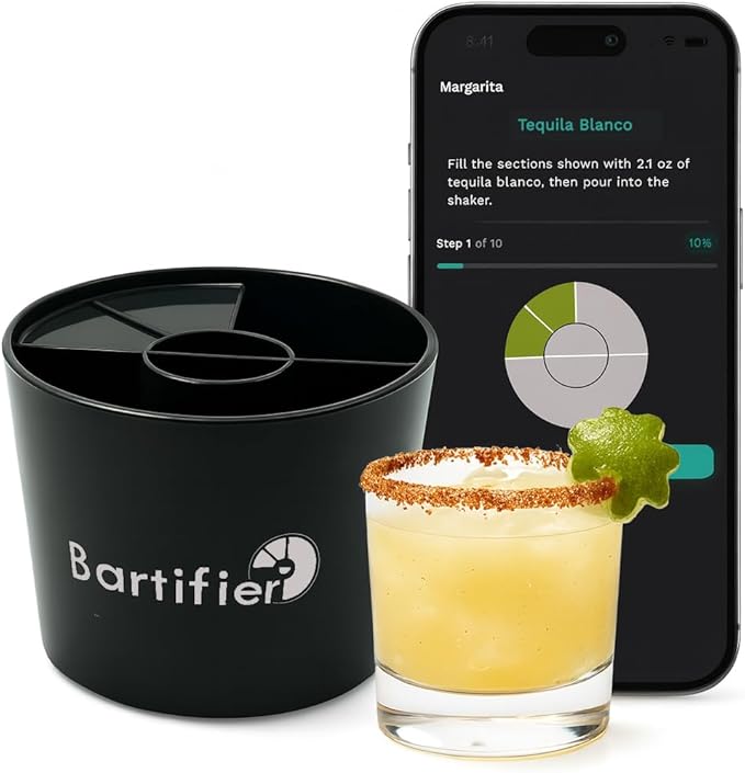 Smart Cocktail Maker — The App Shows You Where to Fill — Make 500+ Easy, Perfect Cocktails — Best Gift for Cocktail Lovers