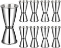 9 Pieces Jigger for Bartending, 2 oz 1 oz Double Cocktail Jigger, Japanese Professional Cocktail, Measuring Liquor Cup Bartender Supplies for Home Party Bar Tool