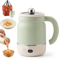 Multifunctional Portable Electric Cooking Mug, 900ml Big Electric Stew, Fast Boil Teapot, Fast Boil Teapot & 24H Keep-Warm, Prepare Herbal Tea, Porridge (Green)