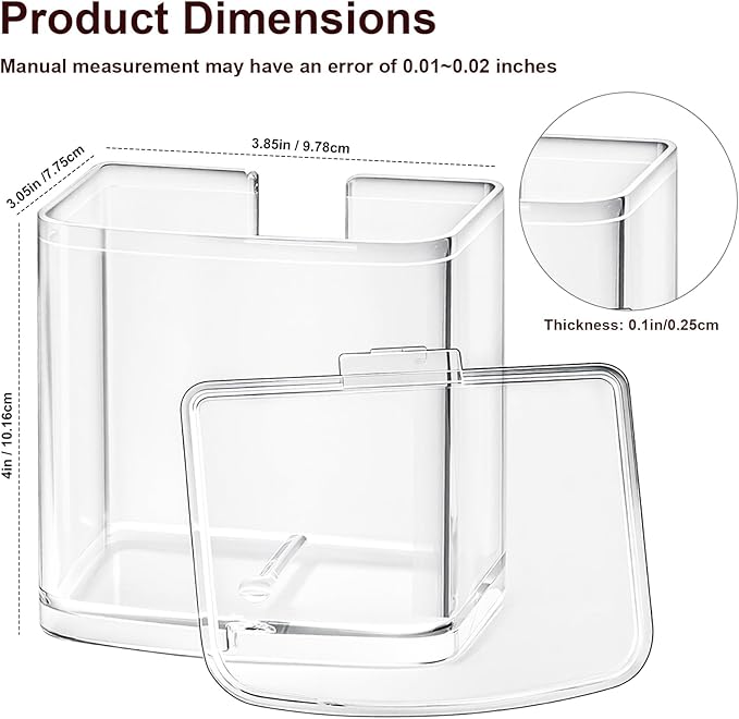 DBM-8GC Grind Chamber With Lid Replacement for Cuisinart DBM-8P1 etc Grinder, Fit Coffee Grinder, Food Processor Replacement Parts, Clear Round Flip Top Design - Dishwasher Safe