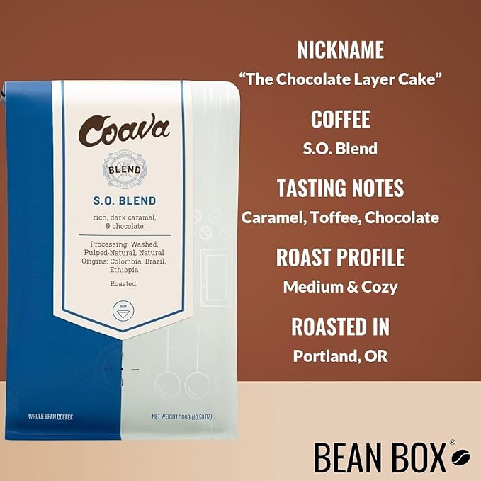 Bean Box Sampler - Roasted by Coava Roasters, 3-Pack, Freshly Ground Coffee, Gourmet Coffee