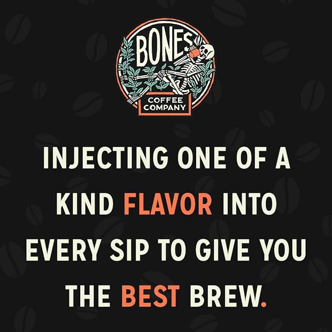 Bones Coffee Company The Nightmare Before Christmas Frog's Breath Flavored Coffee Beans, Whole Bean Coffee Medium Roast Low Acid, Chocolate Mole Flavor (12 oz)