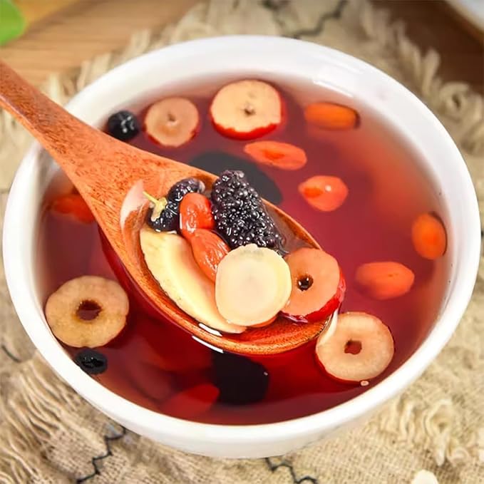 Ginseng Nine TreasureTea - Red Date Wolfberry Mulberry Tea, Organic Kidney Cleanse Chinese Herbal (3)