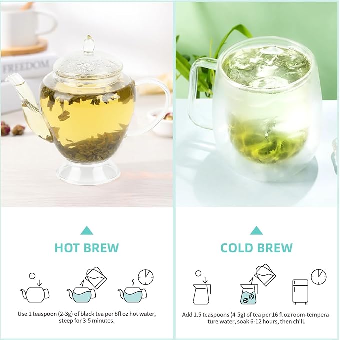 ESSENCESIP Pomelo Green Tea Loose Leaf 4oz - Traditional Scented Organic Green Tea Leaves with Fresh Blossoms, Refreshing Citrus Floral Aroma, Low Caffeine, Antioxidant-Rich, Reusable Tin