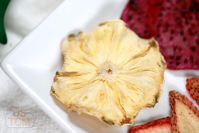 USTCM JoyFull Mixed Fruit Infusions Fruit Tea Single Pack All Natural Dried Fruits Mixed Flavors Make Perfect Tea! 15g (Pineapple, Lemon, Strawberry, Red Dragon Fruit, Pack of 3)