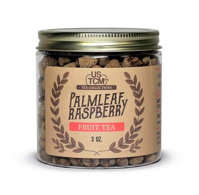 USTCM Palmleaf Raspberry Fruit Tea Fu Pen Zi Dried Whole Fruit 100% Natural (3oz)