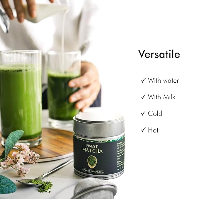 Heapwell Japanese Matcha – Premium & Ceremonial & AAA Grade Matcha Tea | Authentic Japanese Origin (1.05oz (30g), Finest AAA Ceremonial Grade)
