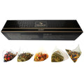 Pure And Easy Tea, Ascent Premium Tea Sampler, 15-Count Variety with 5 Caffeinated Blends, Whole-Leaf Tea in BPA-Free Plant-Based Pyramid Bags, Gift Box (52.5g)