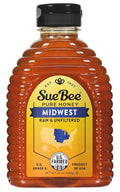 Sue Bee Regional Midwest Honey, Strained, Unfiltered USA Beekeeper-Owned Co-op, 24 oz (Packaging May Vary)