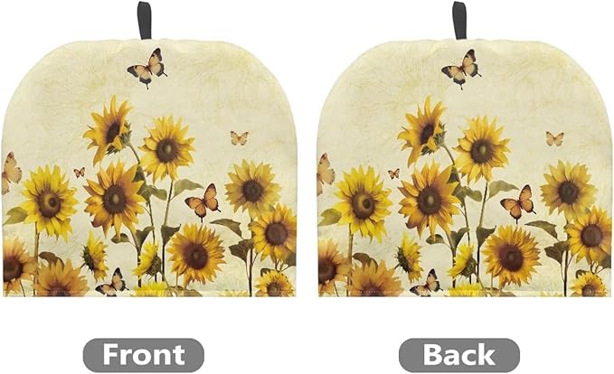 Butterfly Tea Pot Cozy for Keeping Warm Sunflower British Tea Pot for Kitchen Accessories Gift to Women Dust Proof Kettle Kitchen Dust Cover