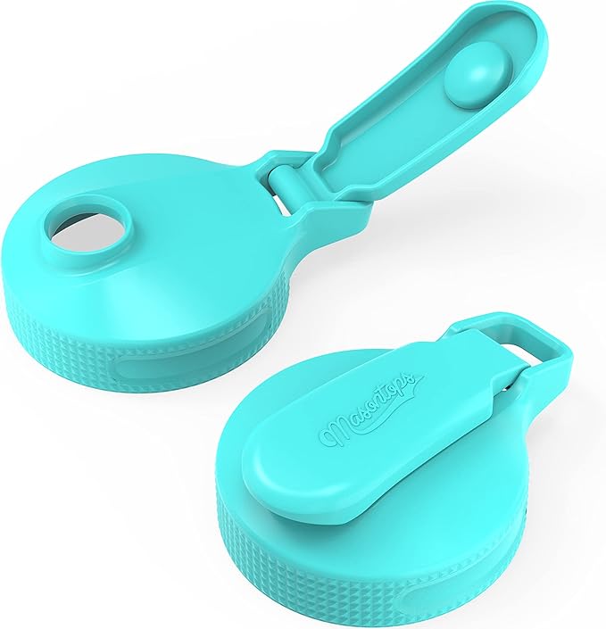 Masontops Multi Top - 2PK - Small Mouth Mason Jar Lids with Pour Spout and Flip Cap – Sip, Pour, Store & More- Jar Not Included