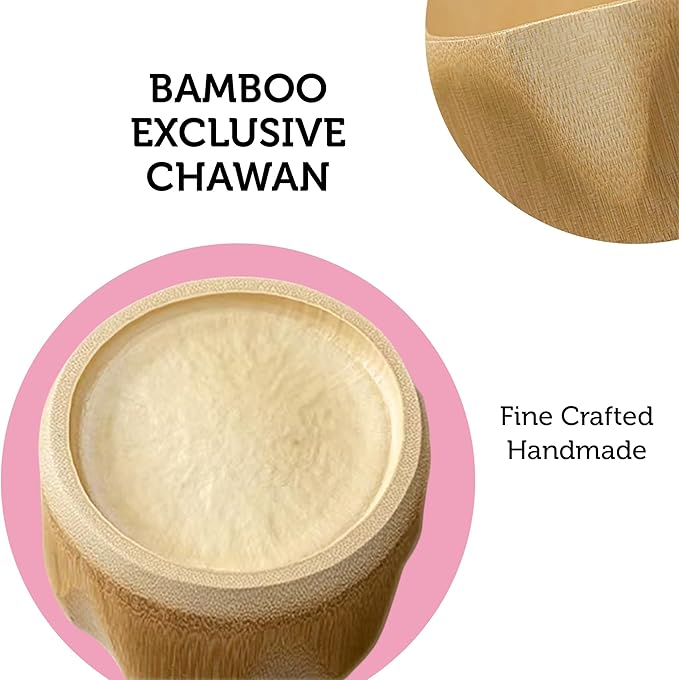 BAMBOO MATCHA WHISK SET. Ceremonial matcha kit with bowl and whisk, BAMBOO whisk holder former, powder scoop & spoon to prepare an exquisite matcha. Tea set for Christmas, Birthdays & Mom