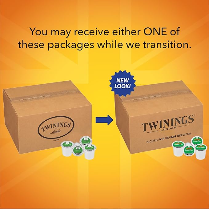 Twinings Green Tea K-Cup Pods for Keurig, 56 Count (Pack of 1), Smooth & Refreshing Flavour, Caffeinated, Enjoy Hot or Iced