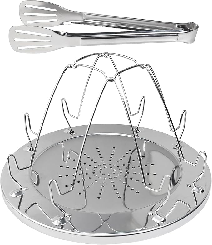 Portable Camping Toasters 4 Slice - Stainless Steel Folding Camp Stove Toaster with Clip Handle - Perfect for Outdoor Hiking, Picnic and RV Trips