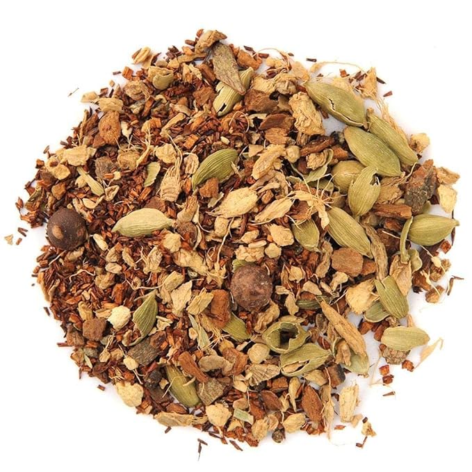 Organic Positively Tea Company, Rooibos Chocolate Chai Tea, Loose Leaf, 16 Ounce