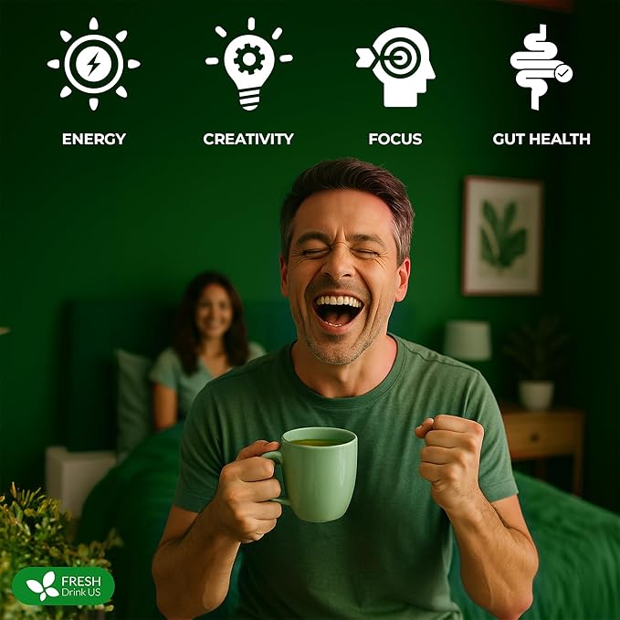 FreshDrinkUS, 12 Packs of Premium Herbal Men Support Tea – Ginseng Six Treasure Blend, 9 Powerful Ingredients, 10g/Bag – Men's Wellness Tea with Ginseng and Five Treasure Aid Root.