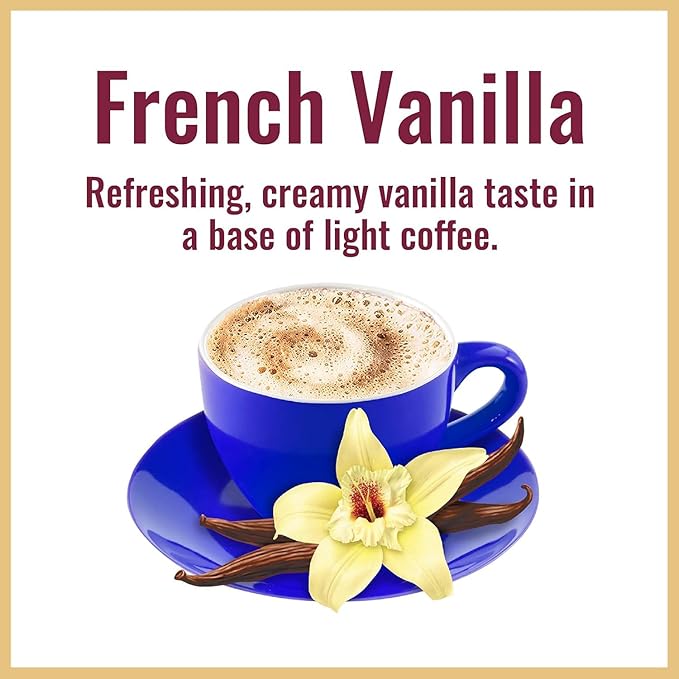 Hills Bros. Instant Cappuccino, French Vanilla, 16 OZ (Pack of 12)