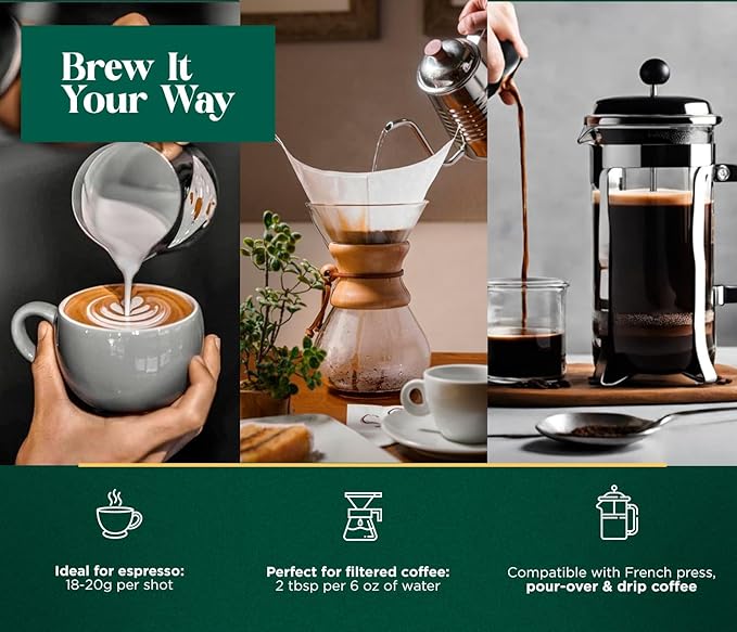 Samarian Coffee – Medium Roast Whole Bean – Colombian Specialty Coffee from Single Estate – Arabica with Citrus & Floral Notes – Smooth & Aromatic – For Pour Over, French Press, Chemex, V60 – 12oz Bag