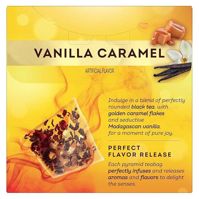 Lipton Peach Mango, Vanilla Caramel, & Lemon Black Tea 20 CT (1ea) (Variety Pack)