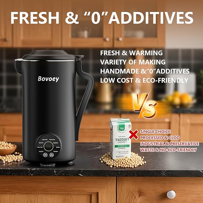Nut Milk Maker Machine, Automatic Nut Milk Maker for Almond Homemade Milk,Oat,Plant-Based Milk and Countertop Blenders Almond Milk Maker Blenders,40oz Soy Milk Maker Delay Start/Self Clean/Keep Warm