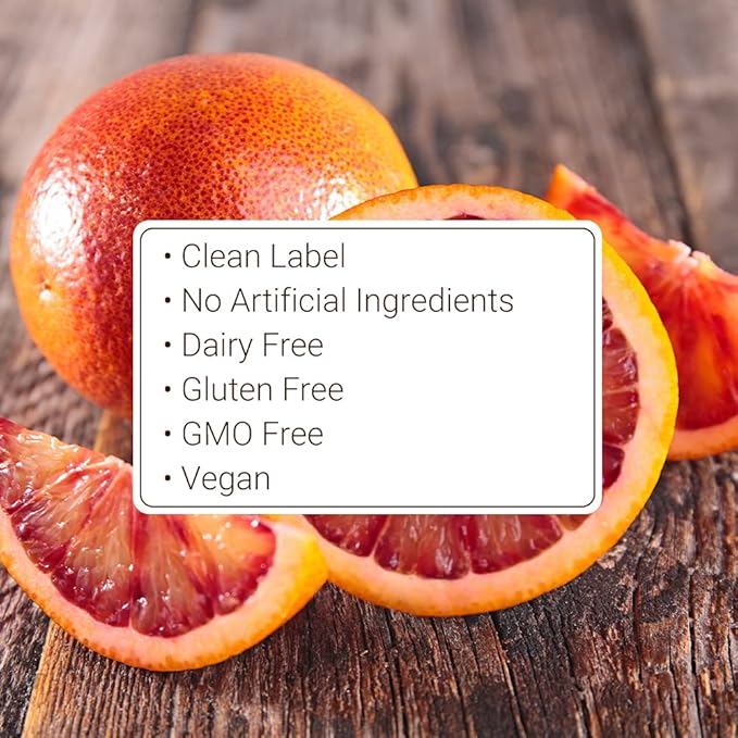 Monin - Blood Orange Purée, Tart, Juicy Citrus Taste, Great for Lemonades, Cocktails, and Culinary Creations, Vegan, Gluten-Free (1 Liter)