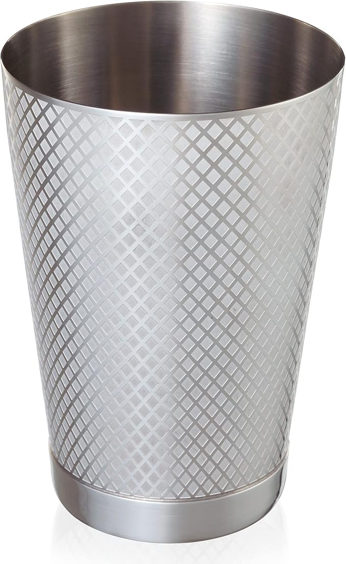 Barfly 18 oz. Diamond Lattice Shaker, Stainless Steel