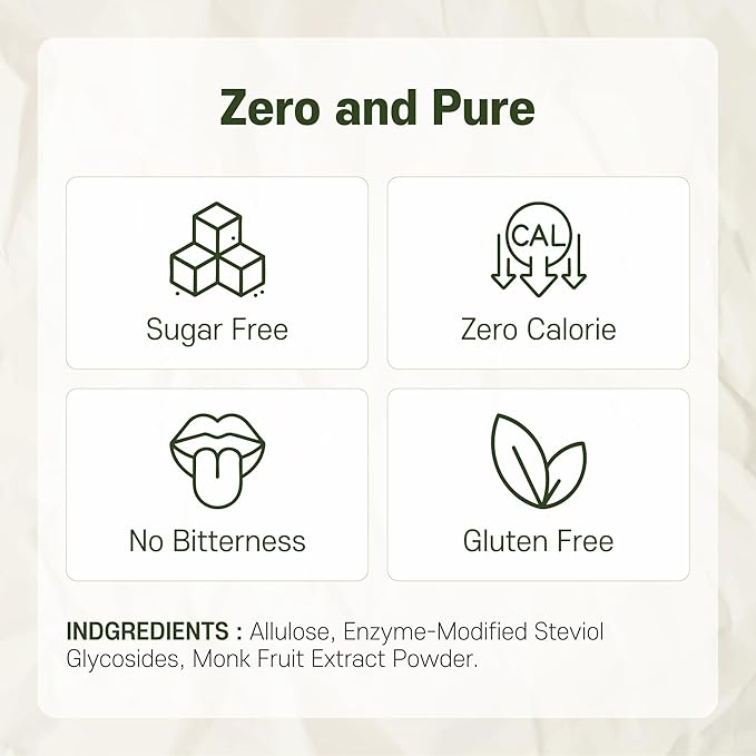 Allulose syrup & Premium Cinnamon Allulose Syrup 18.7 Fl Oz - Liquid Sweetener for coffee and other drinks - Keto, Vegan, Diabetes-Safe - Zero Calorie Sugar Substitute - Monk Fruit
