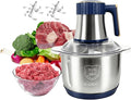 Food Processor,5-Speed Electric Food Chopper,Meat Grinder 5L(20Cups) with Two 6-Blade Sets,500W Powerful Vegetable Chopper Used for Dough Mixing,Meat, Nuts, Fruits, Garlic and Vegetables