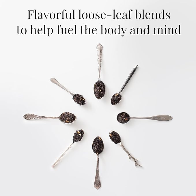 The Republic of Tea Vanilla Almond Full-Leaf Loose Black Tea 1 lb Bag| Steeps 200 Cups | Caffeinated