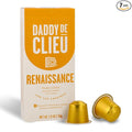 Daddy De Clieu Renaissance Coffee Pods (Sweet & Balanced, Brazil and Ethiopia, 100% Arabica Blend), Compatible with Nespresso Original Line Machines, Recyclable Aluminum Capsules, 70 Count