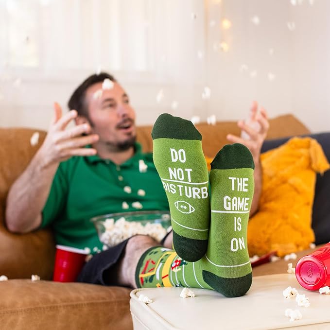 Lavley Funny Socks for Sports Fans and Players - Cool Novelty Gifts for Men, Women, & Teens