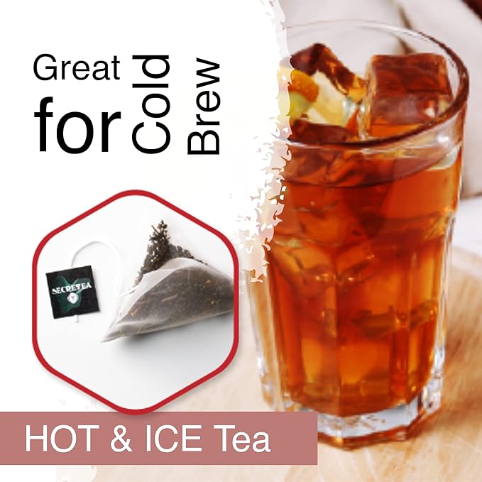 Organic TAIWAN Honey Scented Black tea bag |Sugar Free Good for Cold brew Tea | Natural Antioxidants, 15 Sachet Tea Bags | By T SECRETEA, Kissy