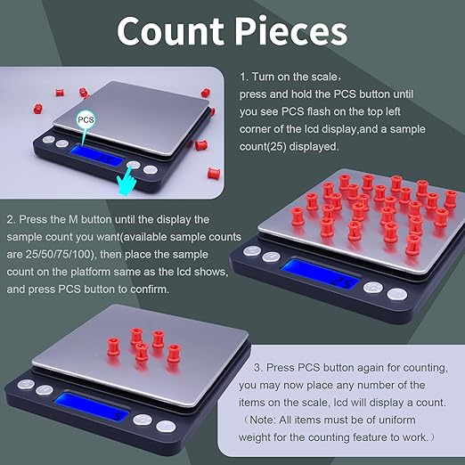 Gram Scale,Capacity 3000g Accuracy 0.1g Mini Food Scales Digital Weight Grams and Oz,Small Kitchen High Precision for Espresso,Baking,Jewelry,Soap Making,Black