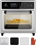 Kitchen Elite Air Fryer Toaster Oven Combo,10-in-1 12.6QT Compact Countertop Oven,9 Touch Screen Presets & 1 DIY Function,Easy Digital Controls,4 Accessories Included