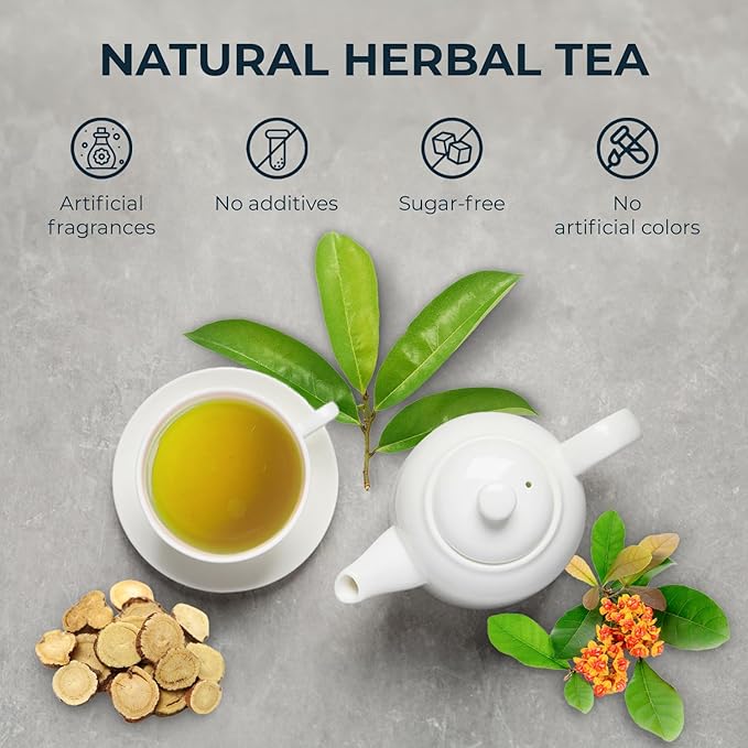 Soursop Leaf Tea with Licorice Root & Celastrus Hindsii, Re-Steep Whole Leaf, 5.22oz, Refreshing & Sweet, Re-Steep Natural Herbal Tea Blend, No Sugar Added